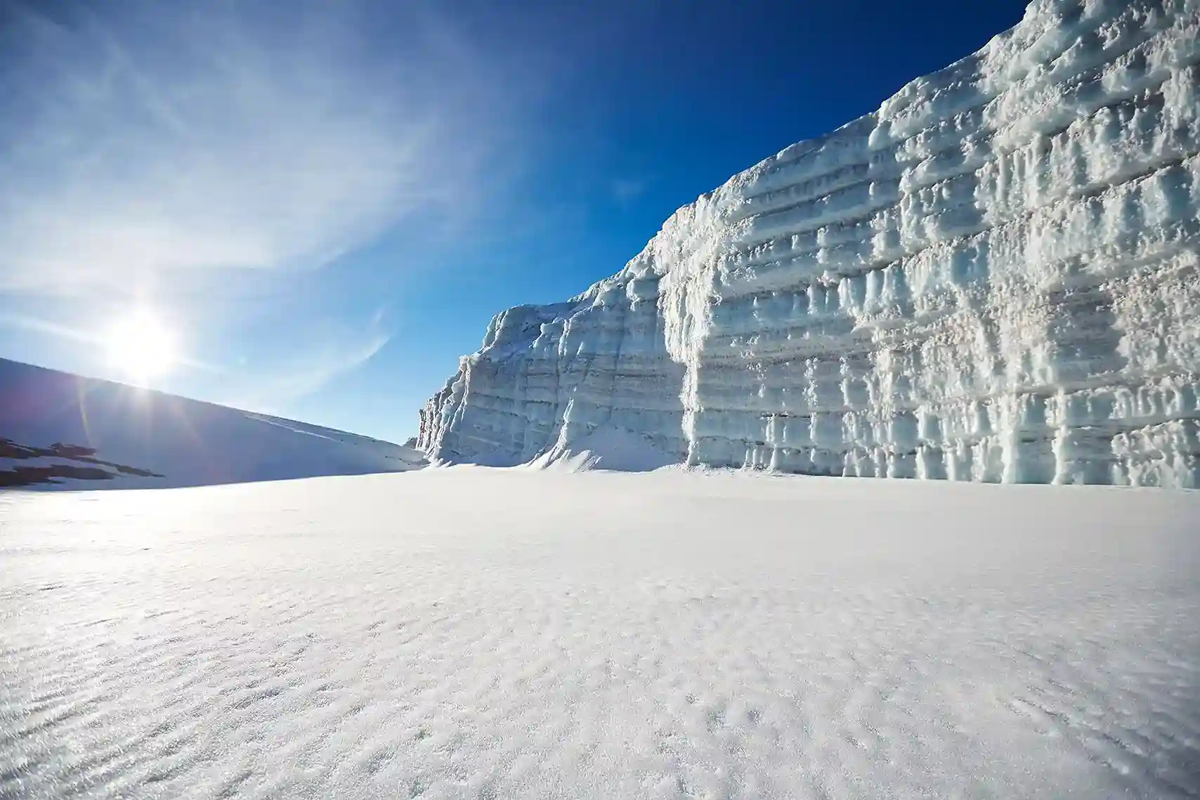 Kilimanjaro glaciers on the Machame Route