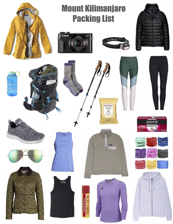 Kilimanjaro Packing List
