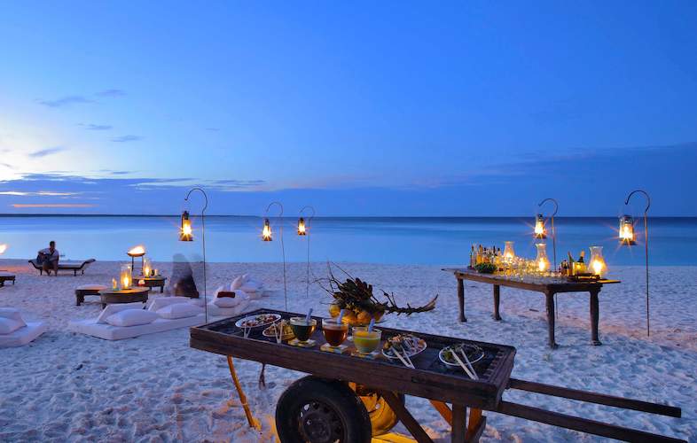 Zanzibar luxury honeymoon beach villa
